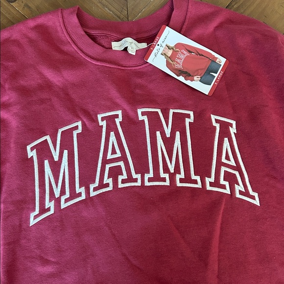 State of Mind Burgundy 'MAMA' Sweatshirt - Picture 2 of 6